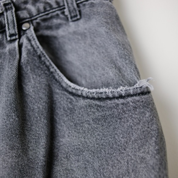 Vintage‎ Levi's SilverTab Loose Jeans 34x34 (31x32) Black Gray Y2K Baggy Skater - Picture 9 of 16